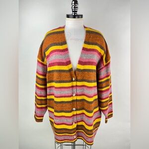 💚 2940. Striped V-Neck Cardigan